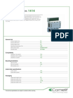 Comelit 1414 Data Sheet