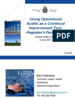 Using Operational Audits as a Continual Improvement Tool