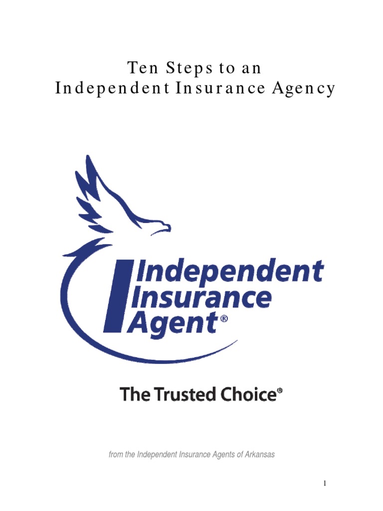Ten Steps to an Independent Insurance Agency Sole