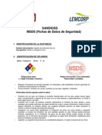 MSDS SANDIOSS - LEMCORP