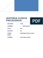 Historia Clinica Psicologica