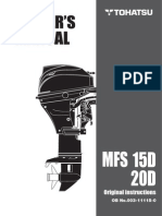 Tohatsu MFS 15-20D Outboard Motor