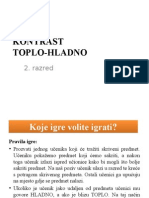 Boja/Kontrast Toplo - Hladno