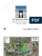 The Spectrum District: Design Workshop Closing Session G P G December 3, 2009