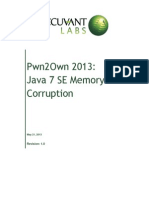 Pwn2own 2013 - Java 7 Se Memory Corruption