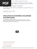 Vamos Falar de Gordofobia_ Sexualidade Da Mulher Gorda _ Lola Escreva Lola