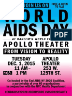 NYC World AIDS Day 2015 Coalition Event SaveTheDate Flyer English