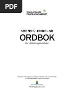 Svenska Engleska Ordbok