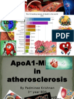 ApoA1 Milano Role in Atherosclerosis