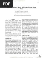 Implementation of The OFDM Physical Layer Using Fpga