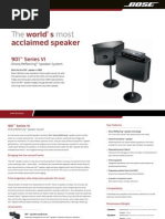 901™ Floor Standing Direct Reflecting™ Speaker System_Brochure