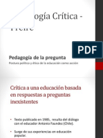 Pedagogía Crítica - Freire