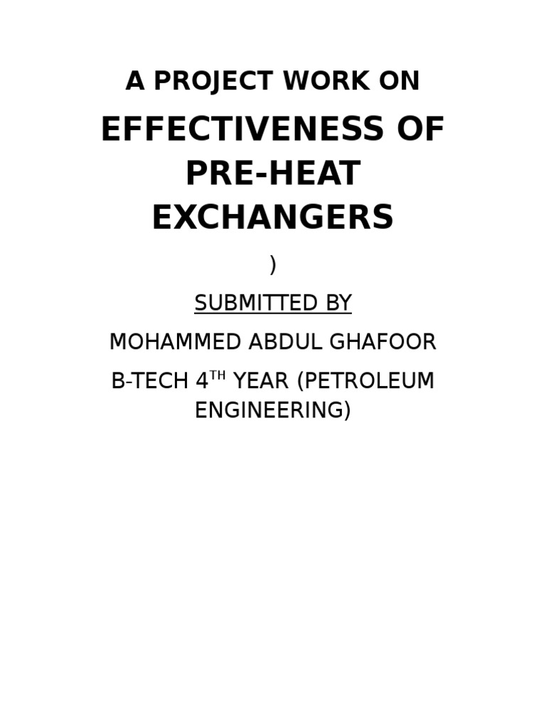 Efficiency of Heat Exchangers | PDF | Heat Exchanger | Heat Transfer