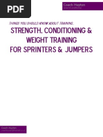 16-Week Sprinter Training Program | PDF | Strength Training | Aerobic ...