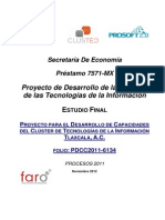 Proyecto para El Desarrollo de Capacidades Del Clúster de Tecnologías de La Información Tlaxcala, A.C.