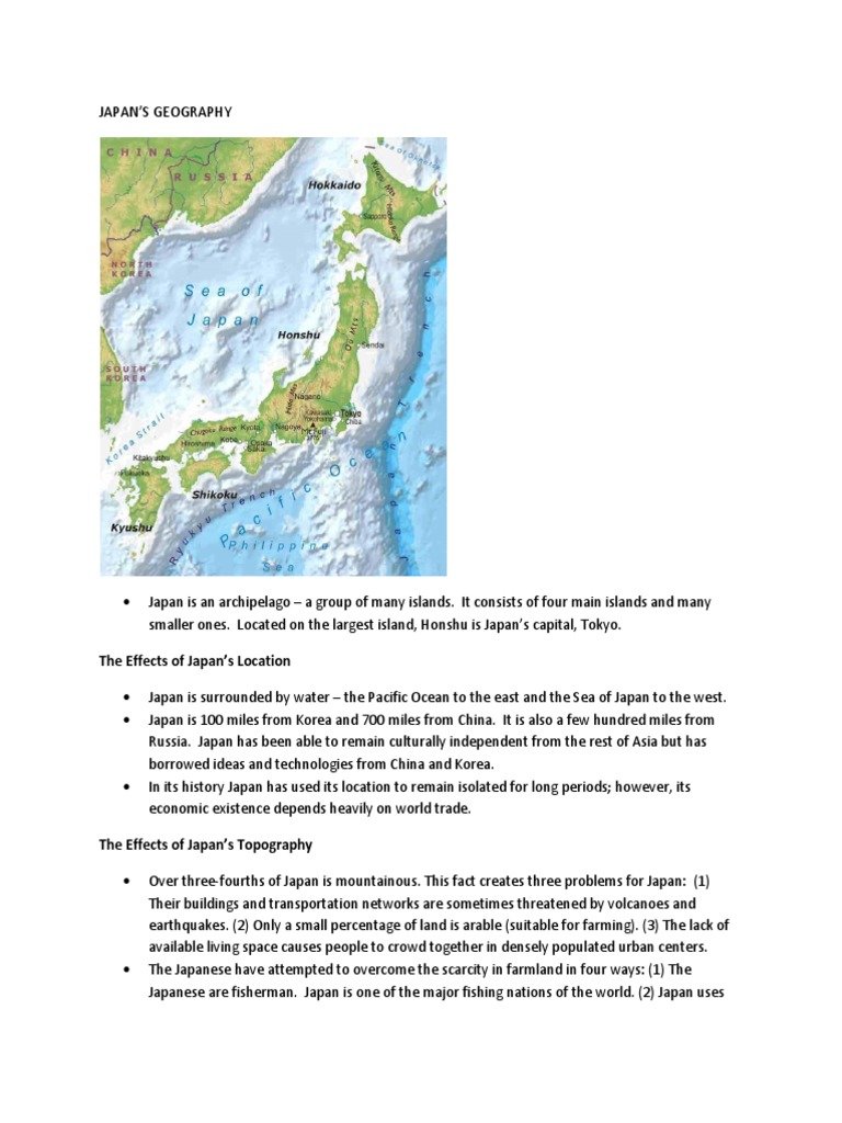 japan geography essay