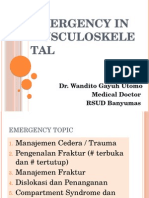 Emergency Musculoskeletal Injuries