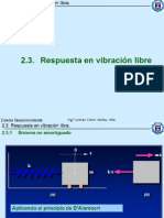 2.3 Respuesta en Vibracion Libre