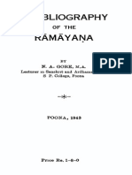 A Bibliography of The Ramayana