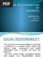 Social Responsibility of Business