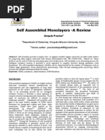 Self Assembled Monolayers -A Review