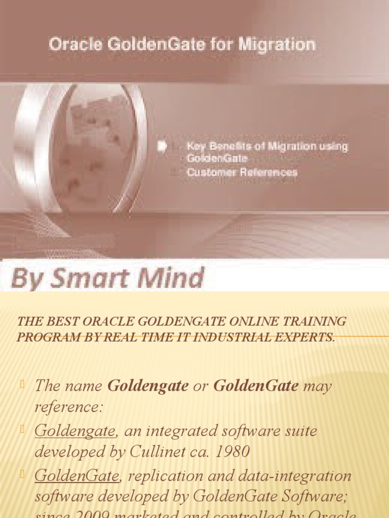 Oracle GoldenGate Online Training Program | PDF | Oracle Database ...