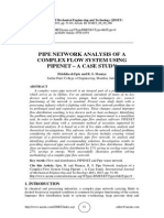 Pipe Network Analysis of A Complex Flow System Using Pipenet - A Case Study