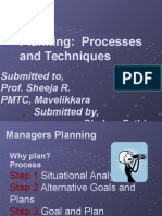 Planning: Processes and Techniques