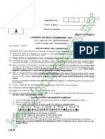 CBEE 2013 M.Sc.Agri./M.V.Sc(Biotechnology) Question Paper
