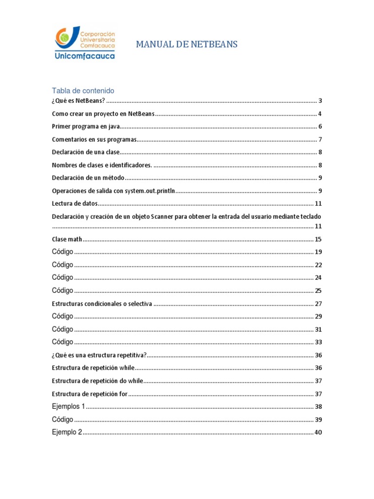 Manual de Java | PDF | Entorno de desarrollo integrado | Java (lenguaje ...