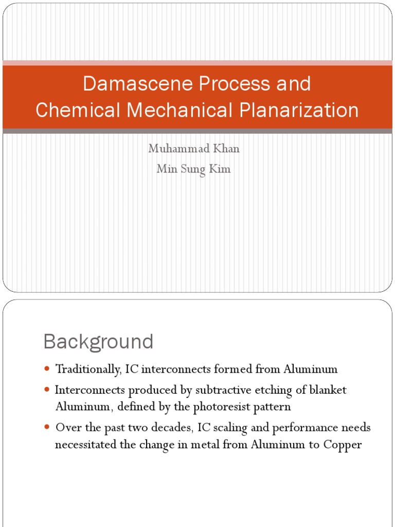 Overview of the Damascene Process | PDF | Science & Mathematics ...