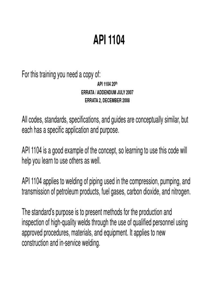 CWI Training API 1104 20th 2008 Training | PDF | Technology & Engineering