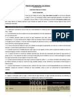 PREFEITURA MUNICIPAL DE ARARAS  ESTADO DE SÃO PAULO CONCURSO PÚBLICO N.º 03/2015 EDITAL NORMATIVO