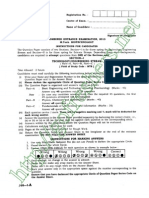 CBEE 2013 M.Tech Biotechnology - MTB Question Paper With Answers