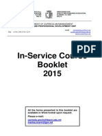 InService Course Booklet 2015