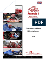 Programmes and Rates F1 Driving Courses