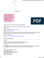 Case Report: CT Features of Cherubism: Home All Disciplines Medicine