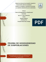 Prueba de Homogeneidad de Subpoblaciones