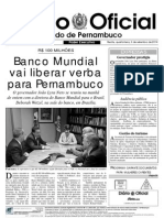 Banco Mundial libera R$ 100 milhões para Pernambuco