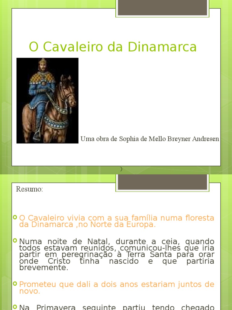 Resumo Do Livro O Cavaleiro Da Dinamarca Pdf