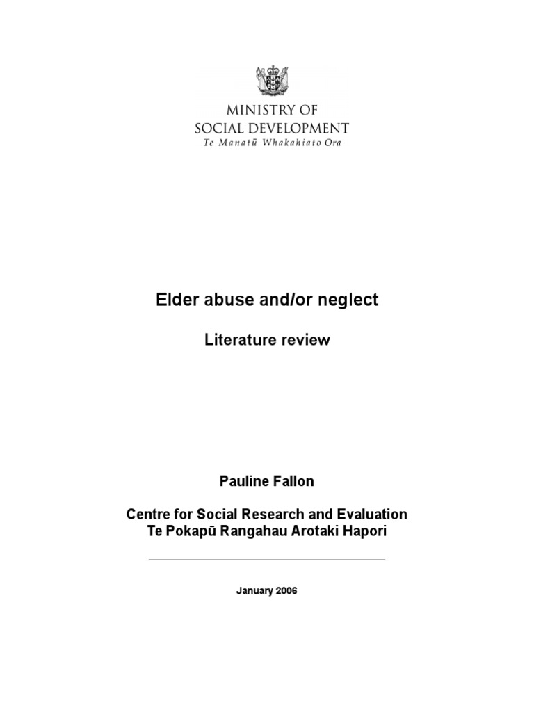 Understanding Elder Abuse and Neglect | PDF | Child Neglect | Domestic ...
