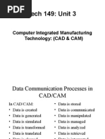 Tech 149: Unit 3: Computer Integrated Manufacturing Technology: (CAD & CAM)