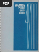 Harmon 4200A Selective Voltmeter Instruction Manual - April 1974