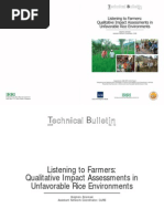 Download Listening to Farmers Qualitative Impact Assessments in Unfavorable Rice Environments by International Rice Research Institute SN28885620 doc pdf