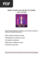 Advent Prayers and Candle Lighting For Kids