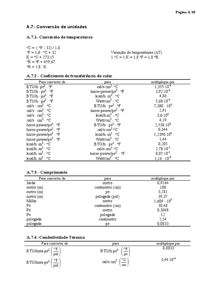 Unidade de Conversão Guia Completo | PDF