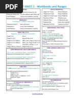 VBA Cheat Sheet, Sheets and Ranges - 2015 Kelly