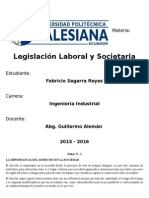 La Importancia Del Derecho en La Sociedad (Legislacion Laboral y Societaria)