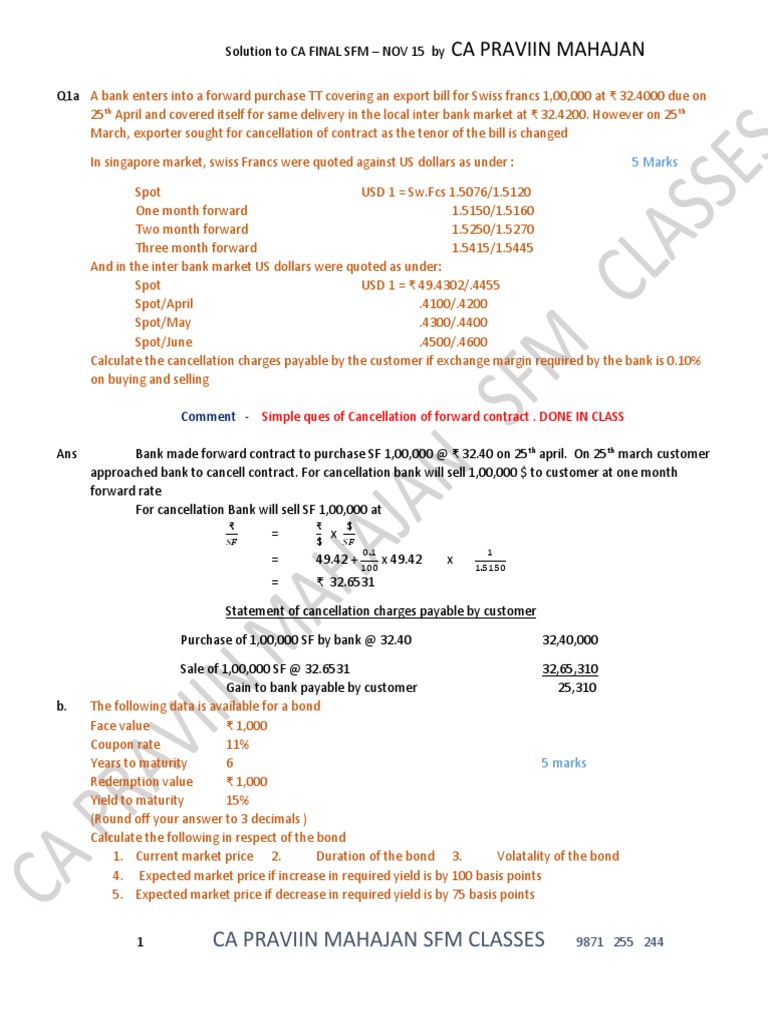 Ca Praviin Mahajan Sfm Classes - 
