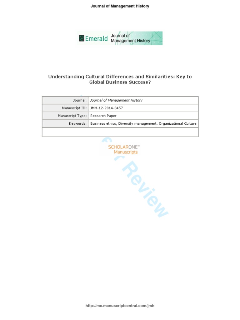 Cultural Insights for Global Business Success | PDF | Gender Role ...